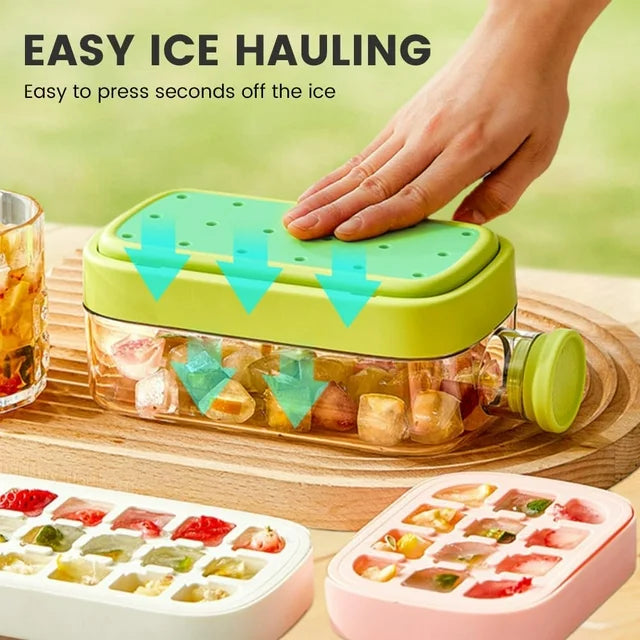 IcePress™ Bottle - Portable, Leak-Proof Ice Tray for Drinks