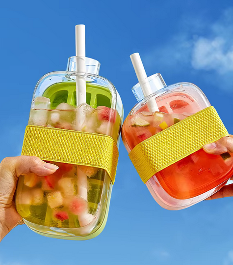 IcePress™ Bottle - Portable, Leak-Proof Ice Tray for Drinks