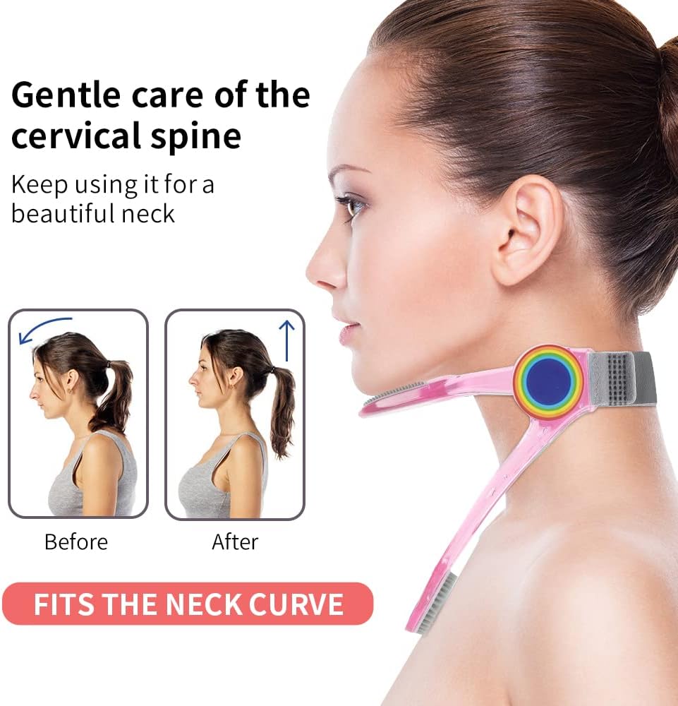 PostureGuard™ – Adjustable Neck & Shoulder Support for Study & Work