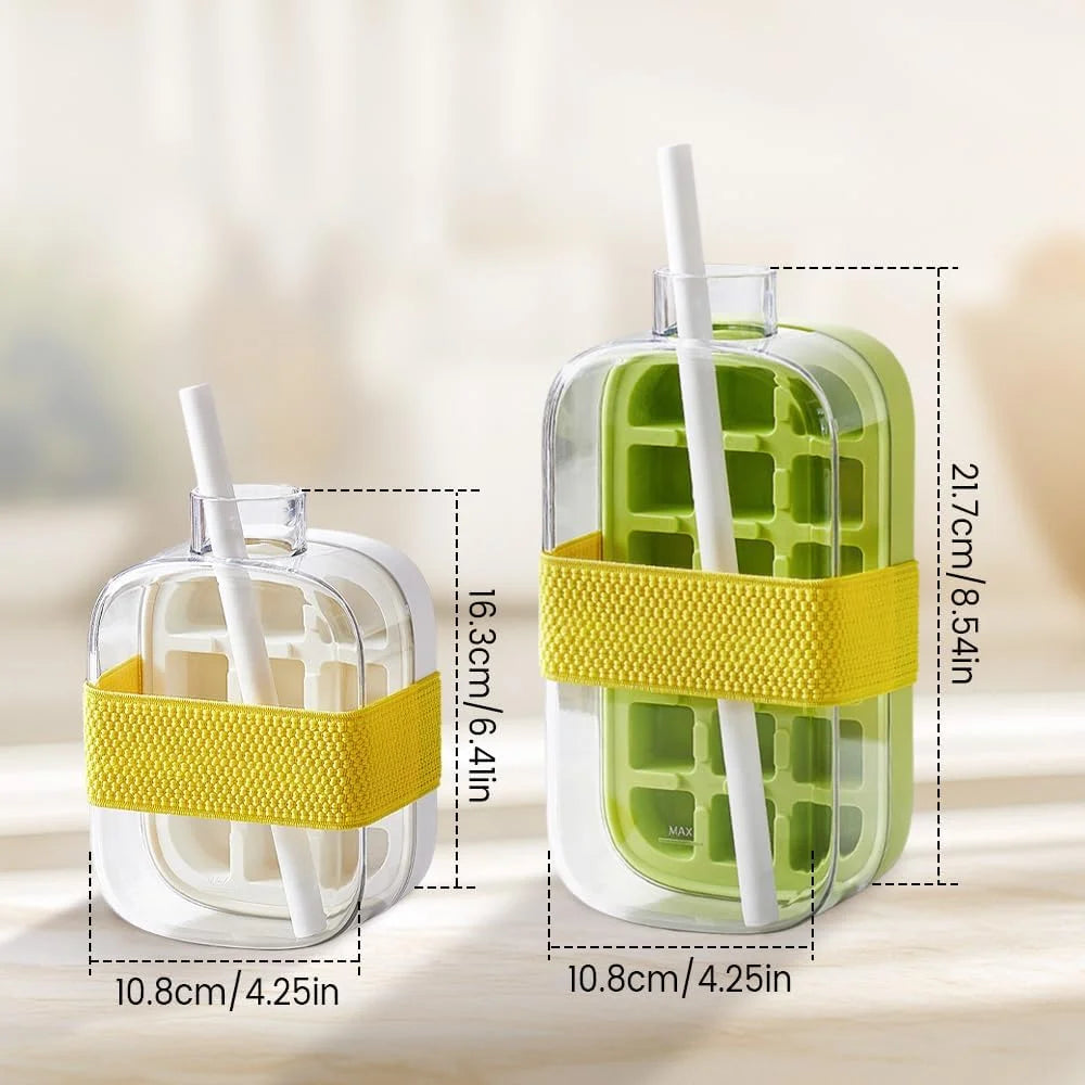 IcePress™ Bottle - Portable, Leak-Proof Ice Tray for Drinks