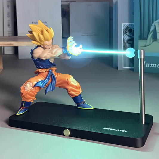 Goku performing Kamehameha LED night light figure