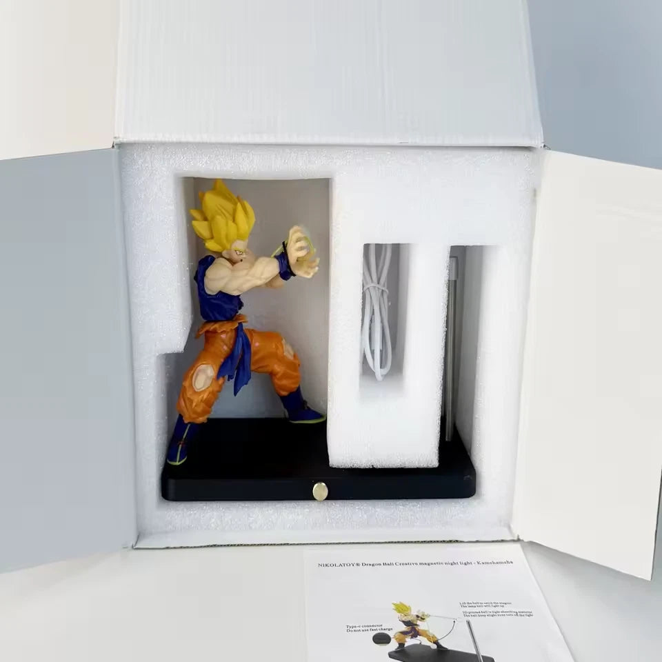 Goku performing Kamehameha LED night light figure
