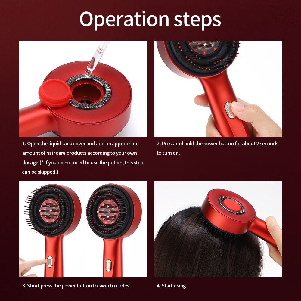 ScalpEase Pro electric scalp massager with oil applicator for hair growth and relaxation