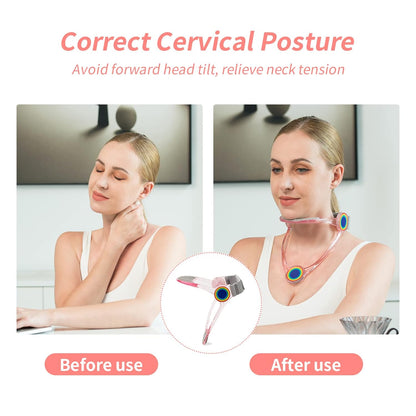 PostureGuard™ – Adjustable Neck & Shoulder Support for Study & Work
