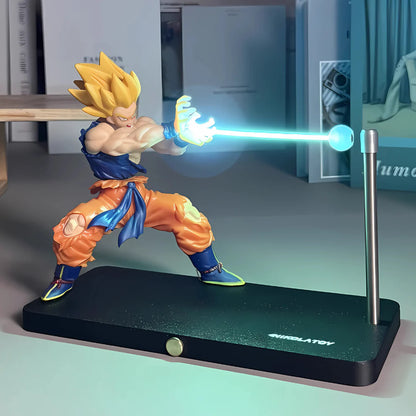 Goku performing Kamehameha LED night light figure