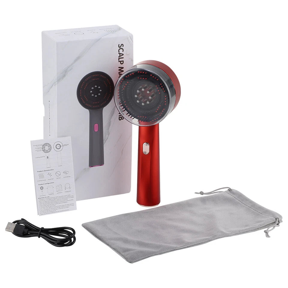 ScalpEase Pro electric scalp massager with oil applicator for hair growth and relaxation