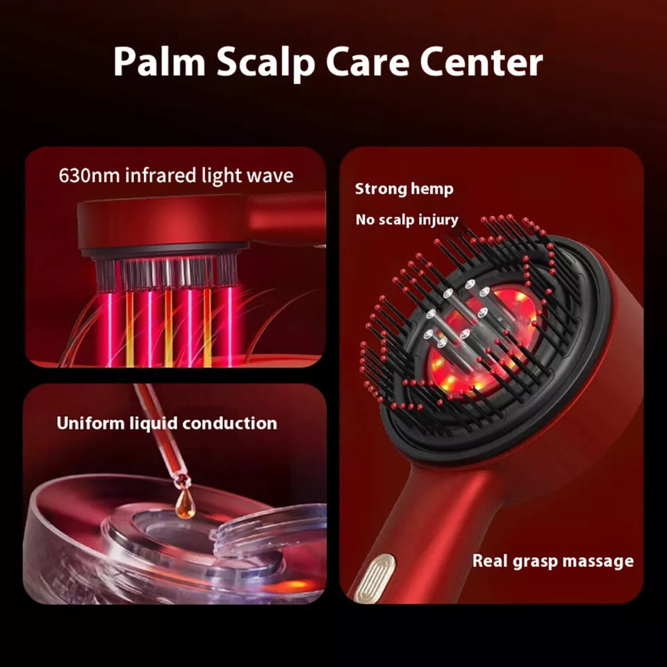 ScalpEase Pro electric scalp massager with oil applicator for hair growth and relaxation
