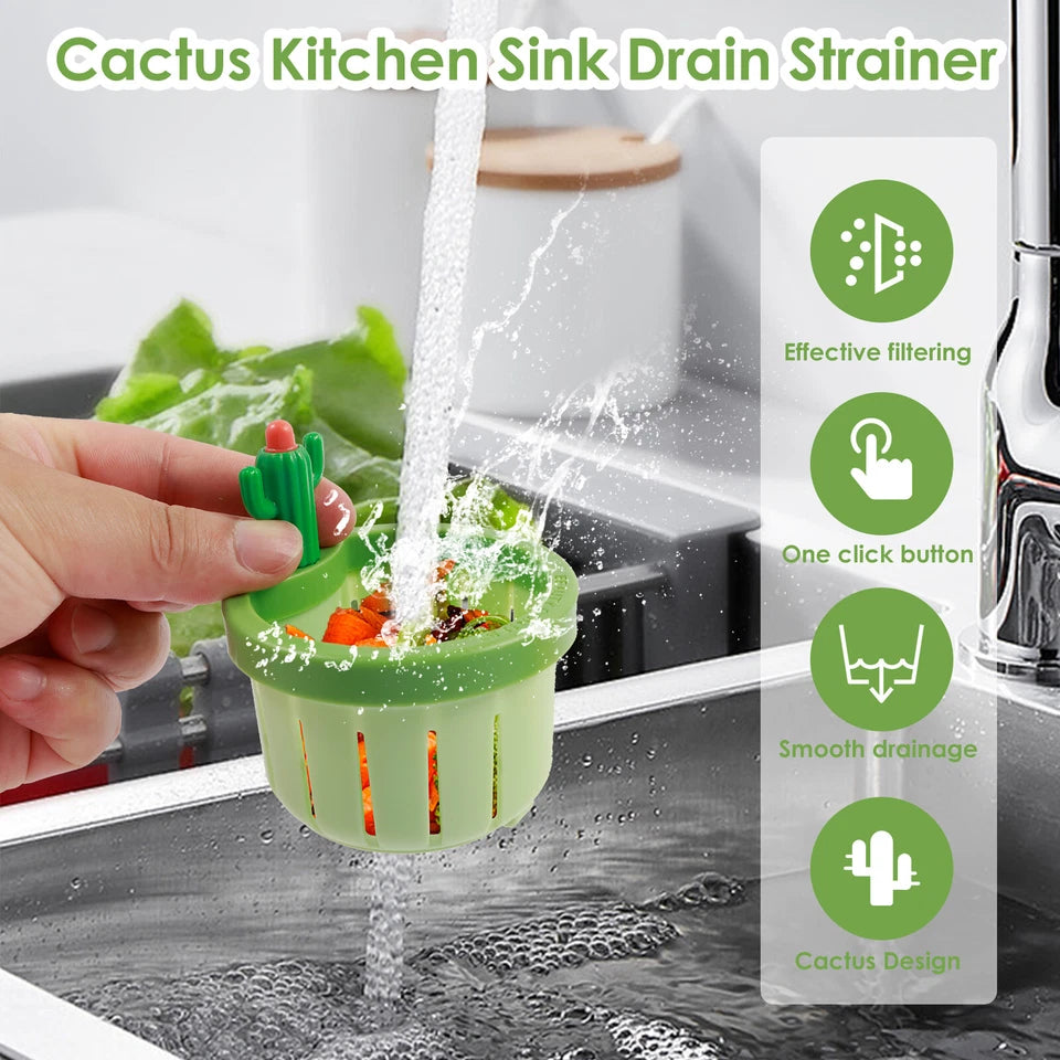 cactus sink strainer with food catcher design