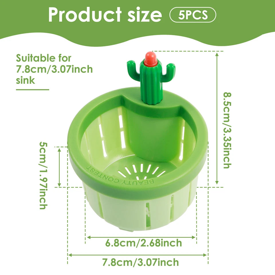 cactus sink strainer with food catcher design