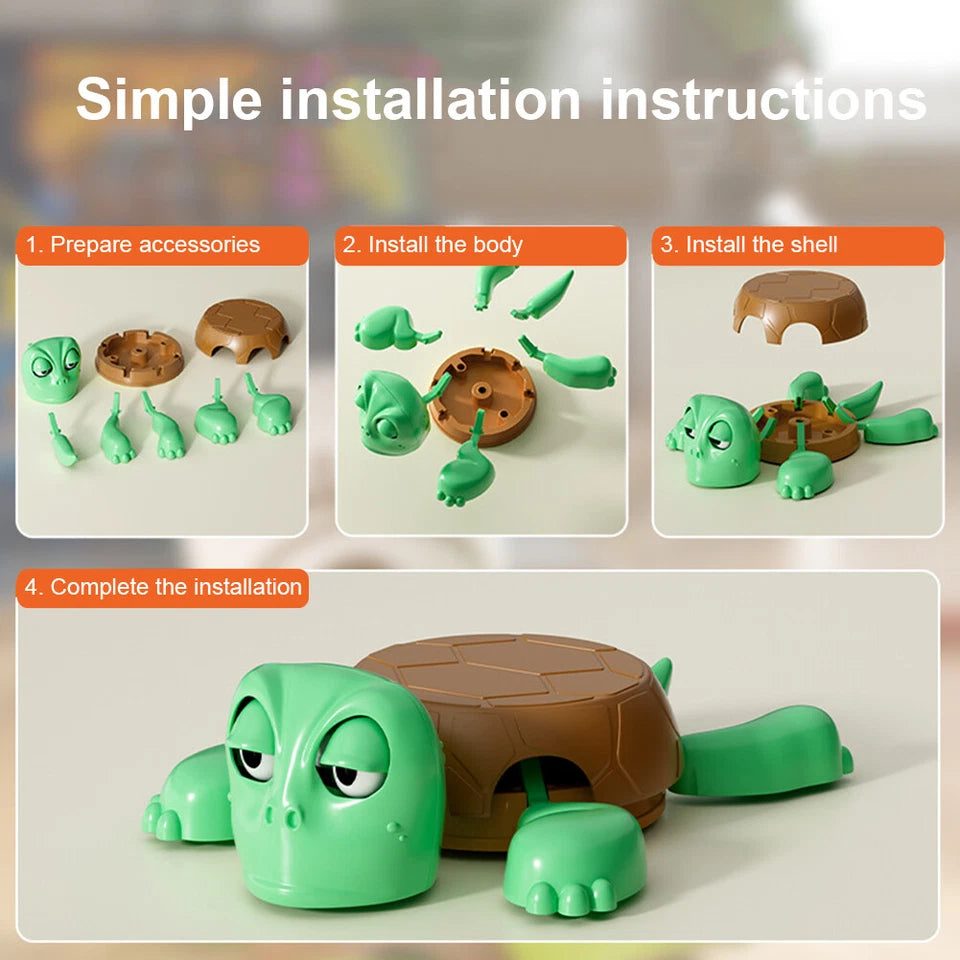 Funny turtle-shaped coaster holding a coffee mug